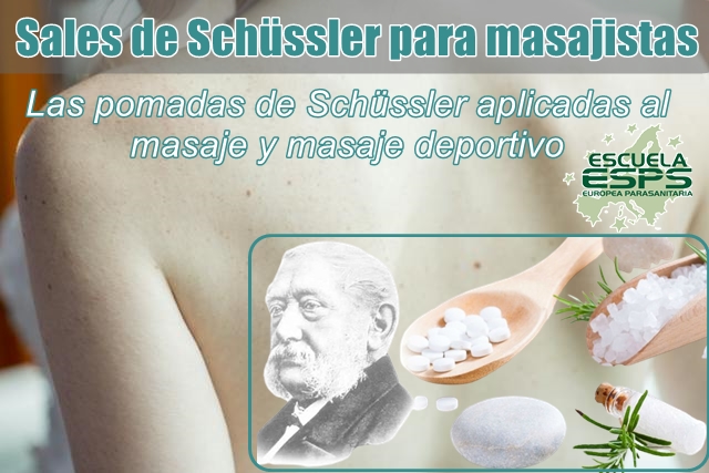 sales de schüssler para masajistas